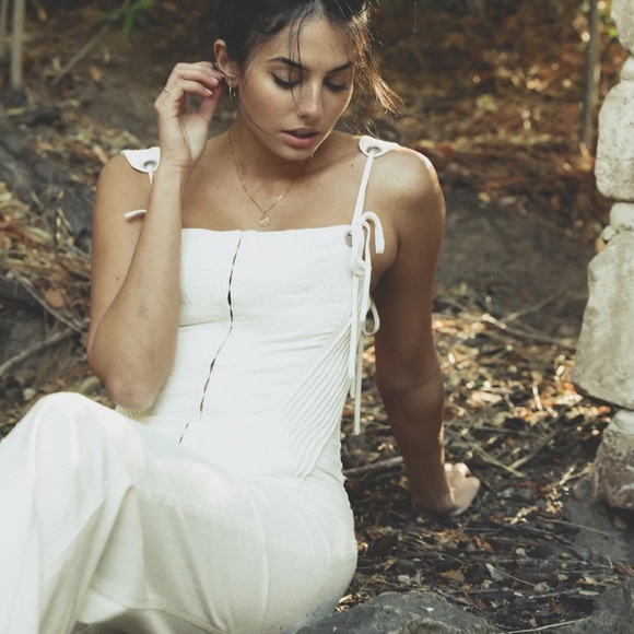 NWT Jill Renee Odette Raw Silk Jumpsuit - Picture 4 of 13